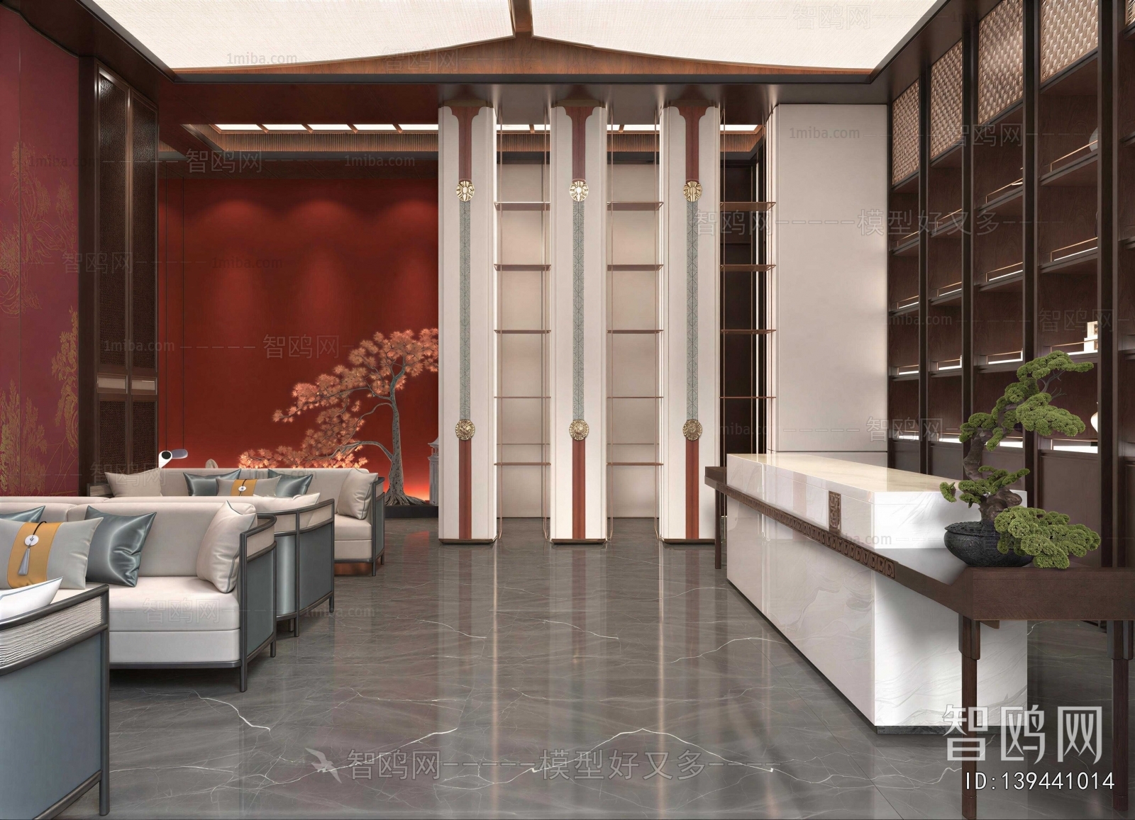 New Chinese Style Lobby Hall