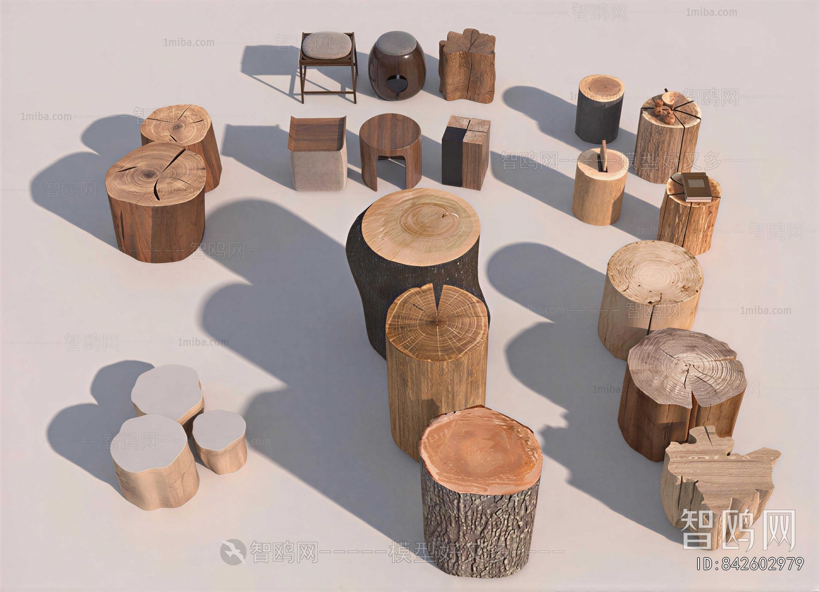 Wabi-sabi Style Stool