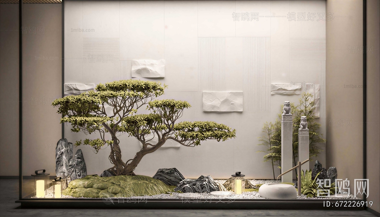 New Chinese Style Plant Landscaping