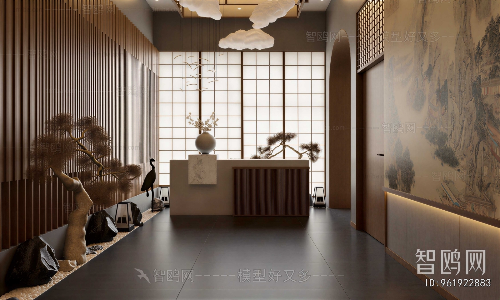 Japanese Style Lobby Hall