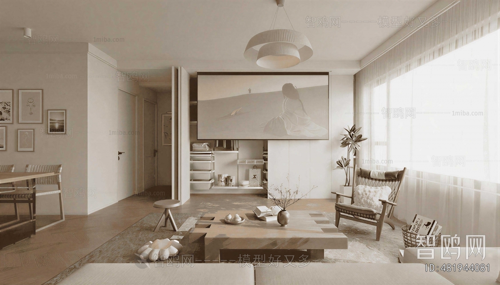 Wabi-sabi Style A Living Room