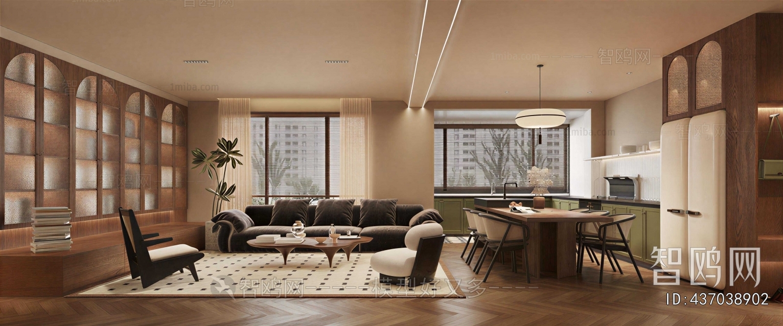 Wabi-sabi Style A Living Room