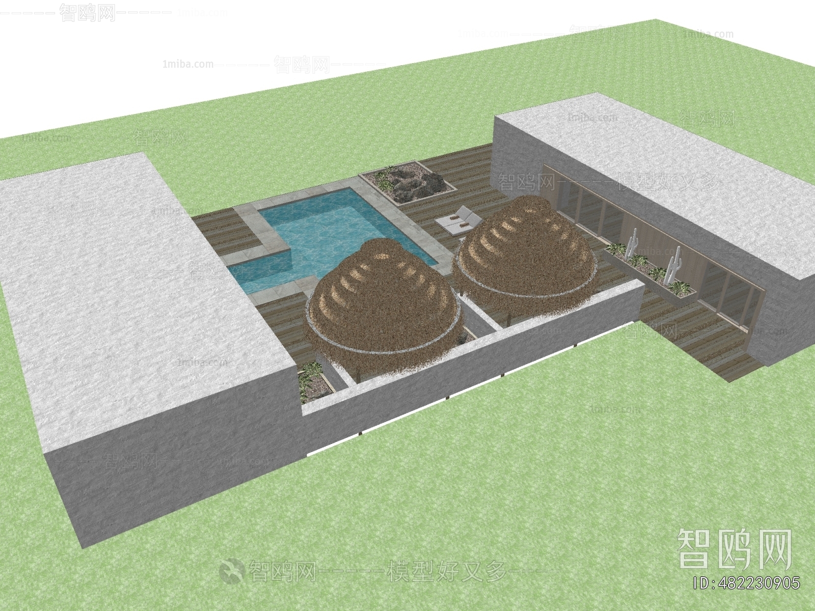 Modern Courtyard/landscape