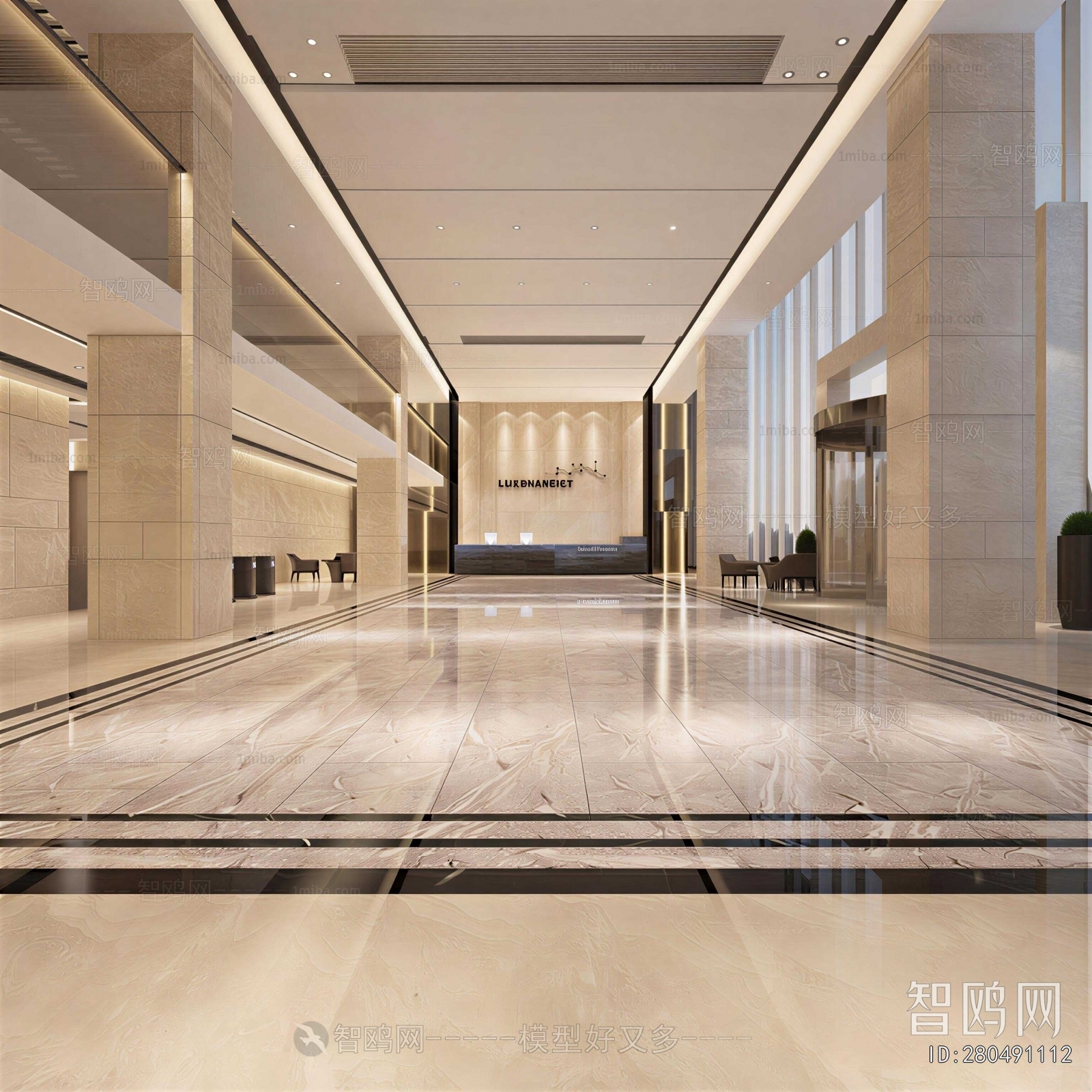 Modern Office Reception Desk