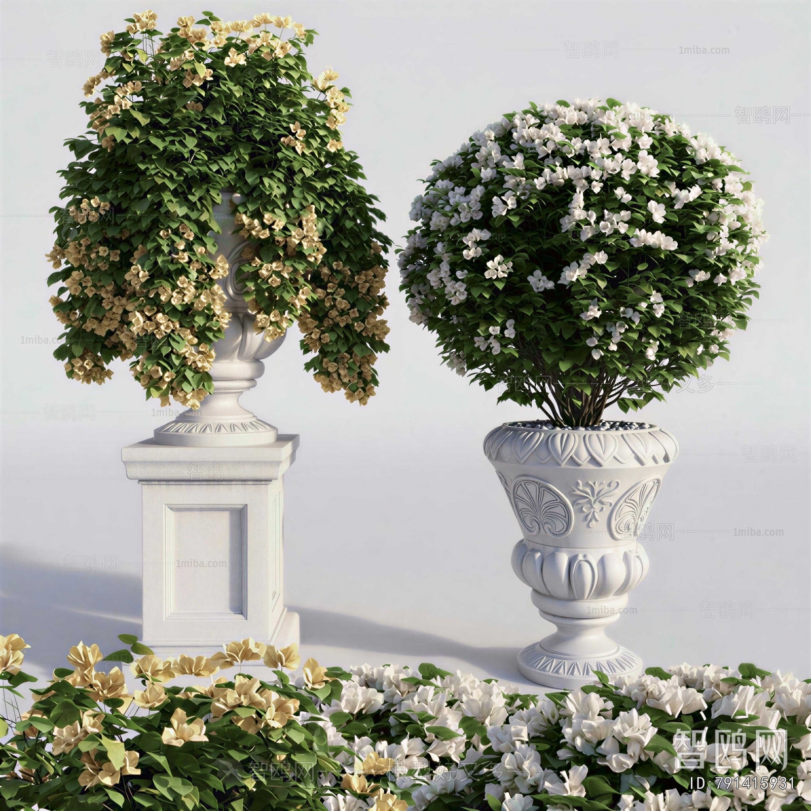 European Style Flower Bed, Flower Bowl, Flower Box