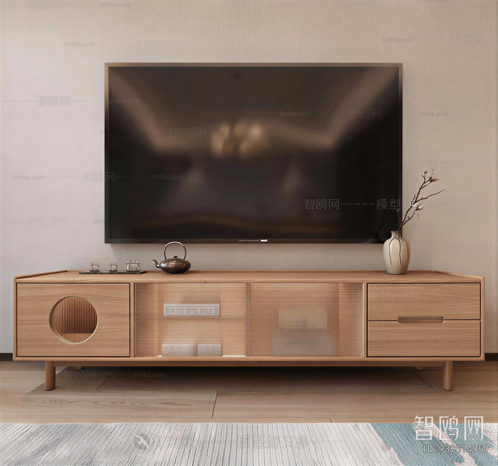 New Chinese Style TV Cabinet