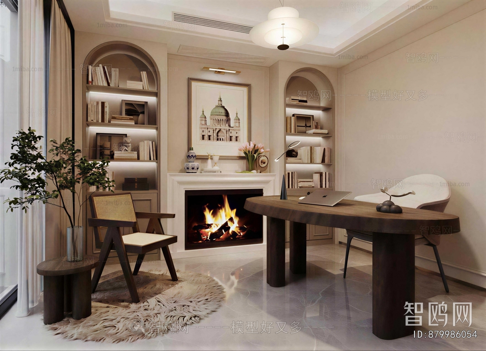 French Style Study Space