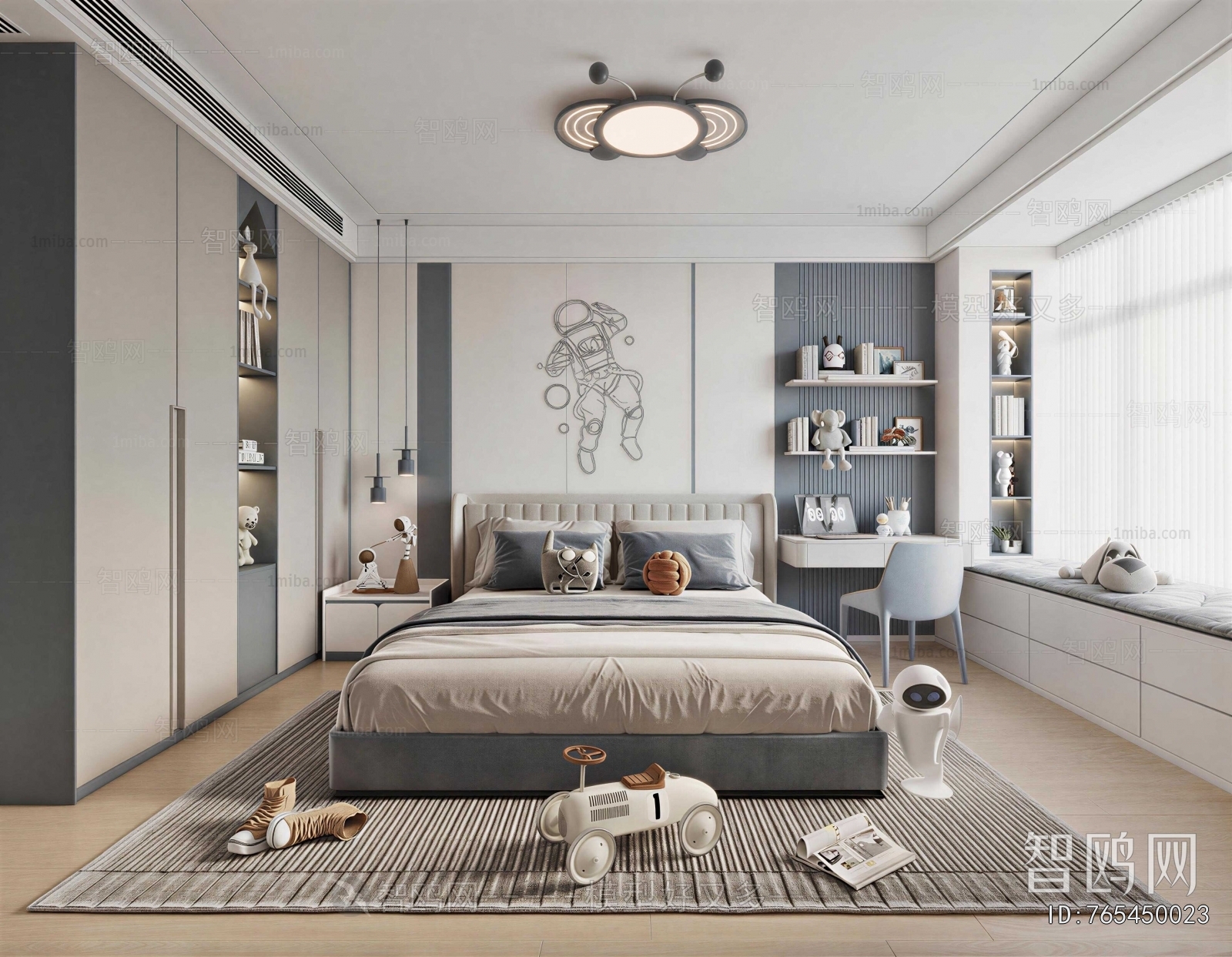 Modern Boy's Room And Son's Room