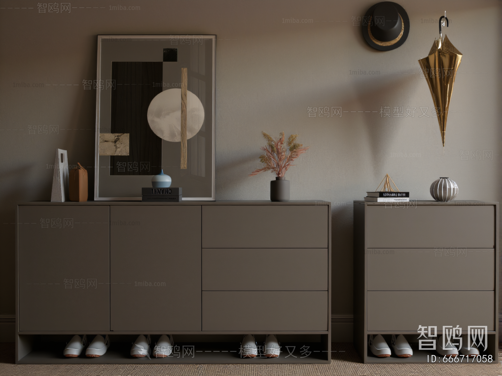 Modern Shoe Cabinet
