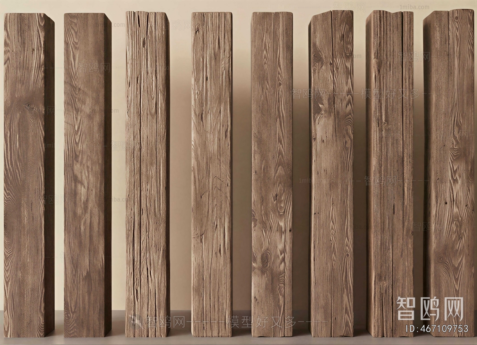 Wabi-sabi Style Column