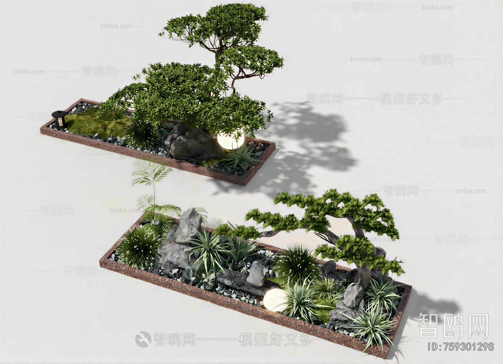 New Chinese Style Plant Landscaping
