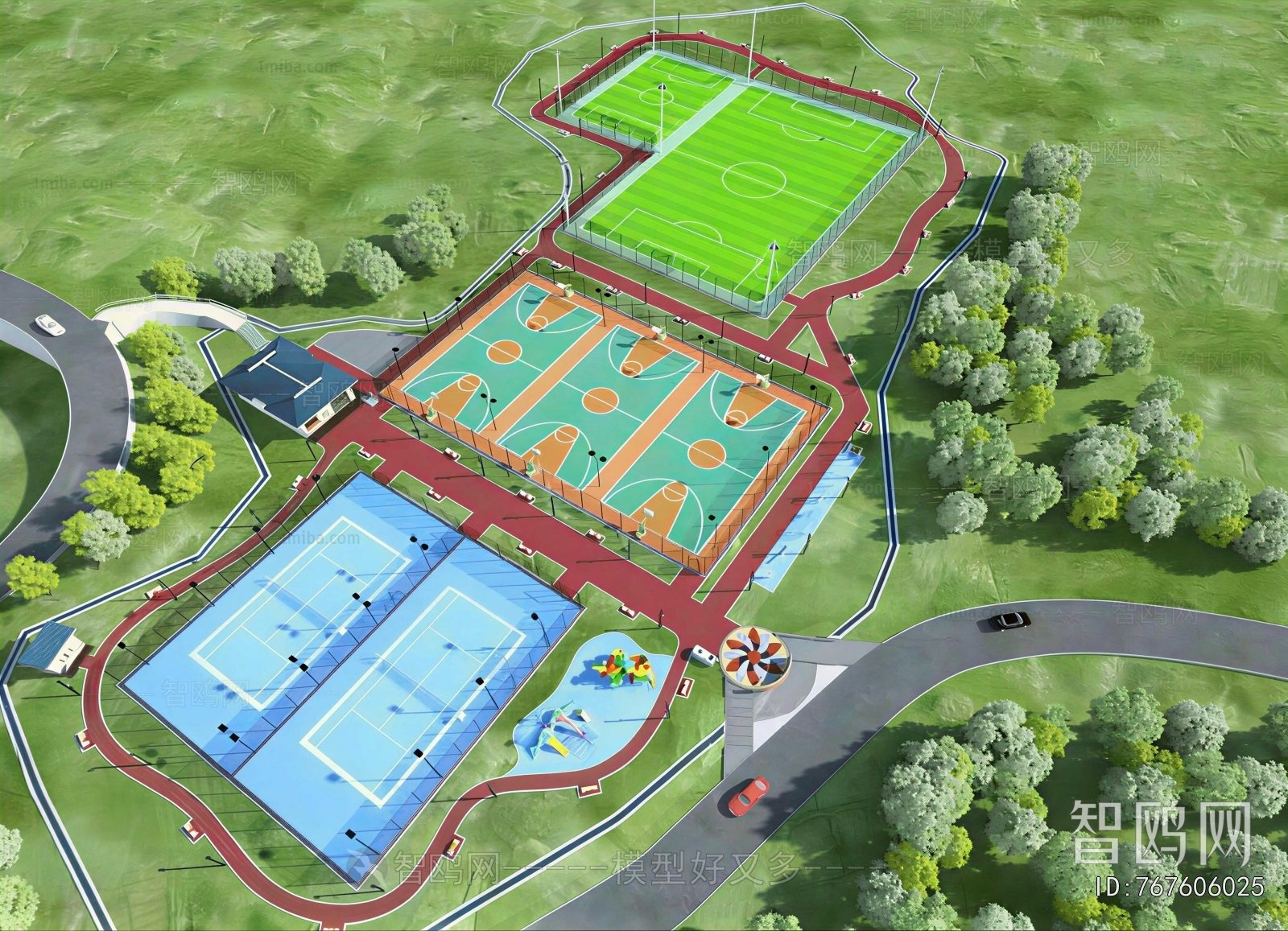 Modern Outdoor Sports Stadium