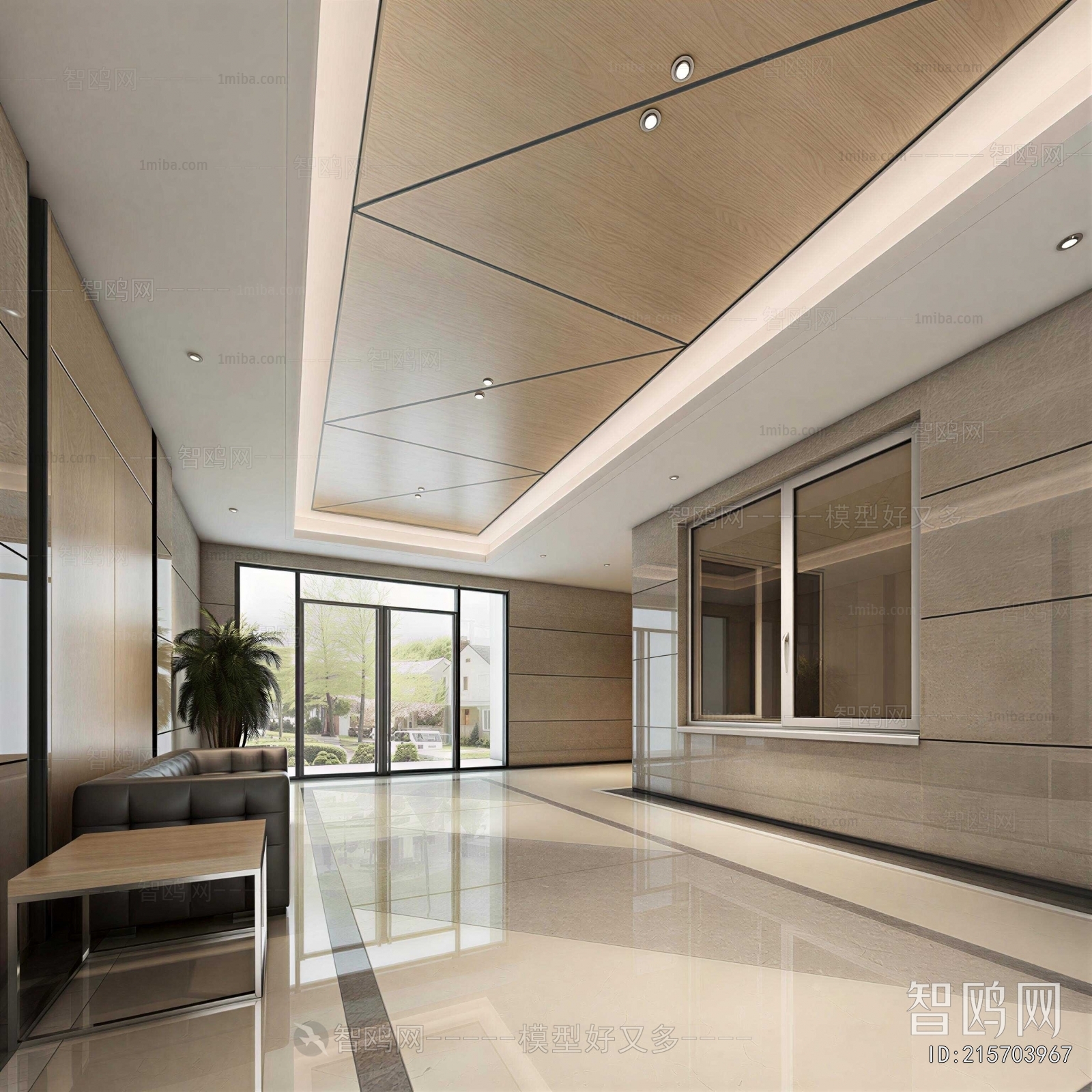 Modern Office Reception Desk