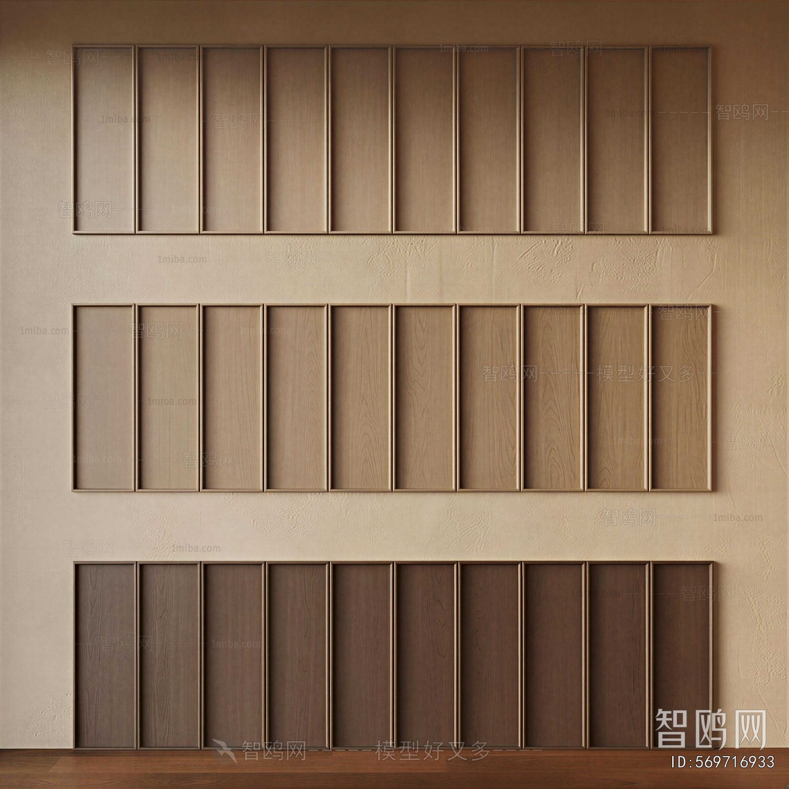 Wabi-sabi Style Wall Panel
