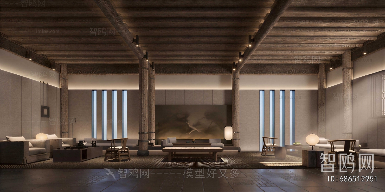 New Chinese Style Meeting Room