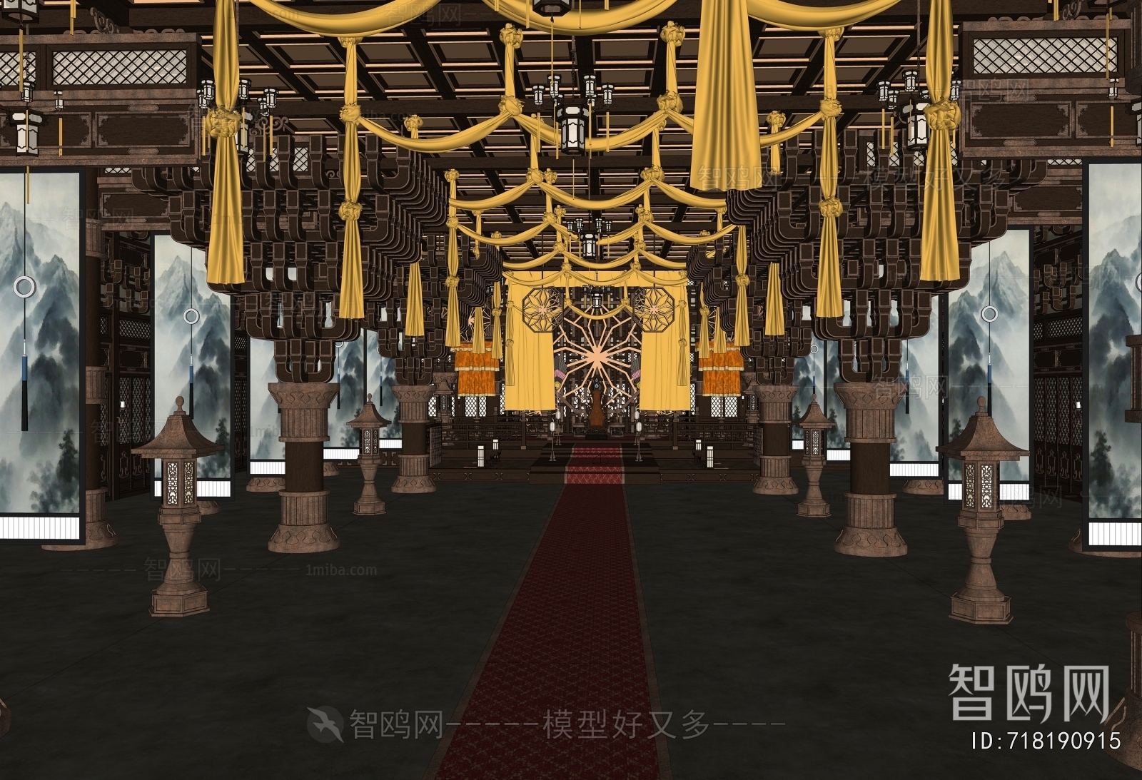 Chinese Style Ancient Architectural Buildings