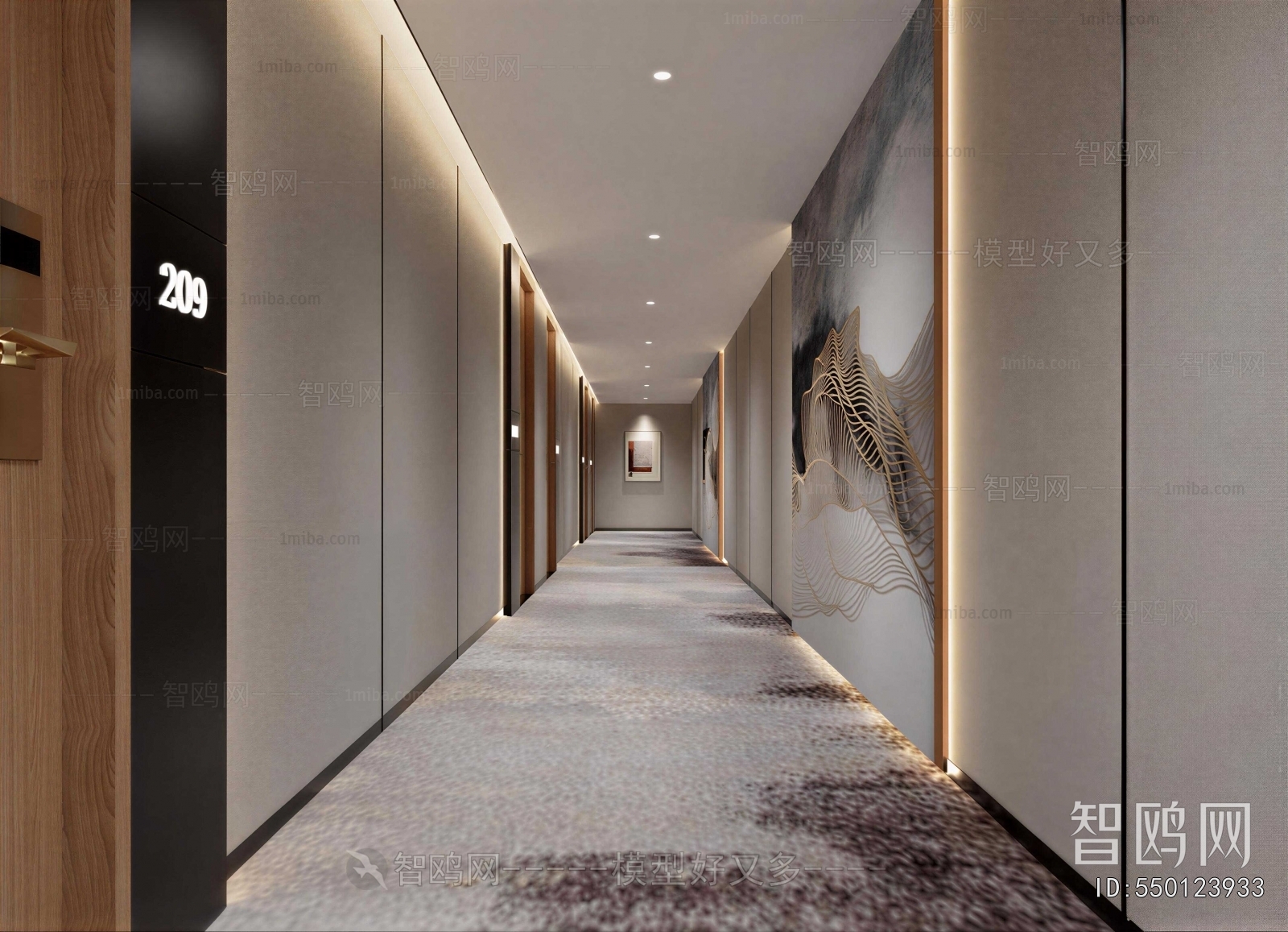New Chinese Style Corridor
