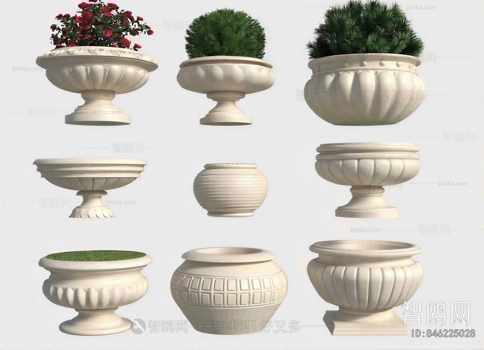 European Style Flower Bed, Flower Bowl, Flower Box
