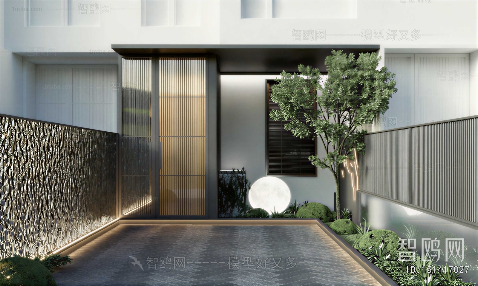Modern Courtyard/landscape