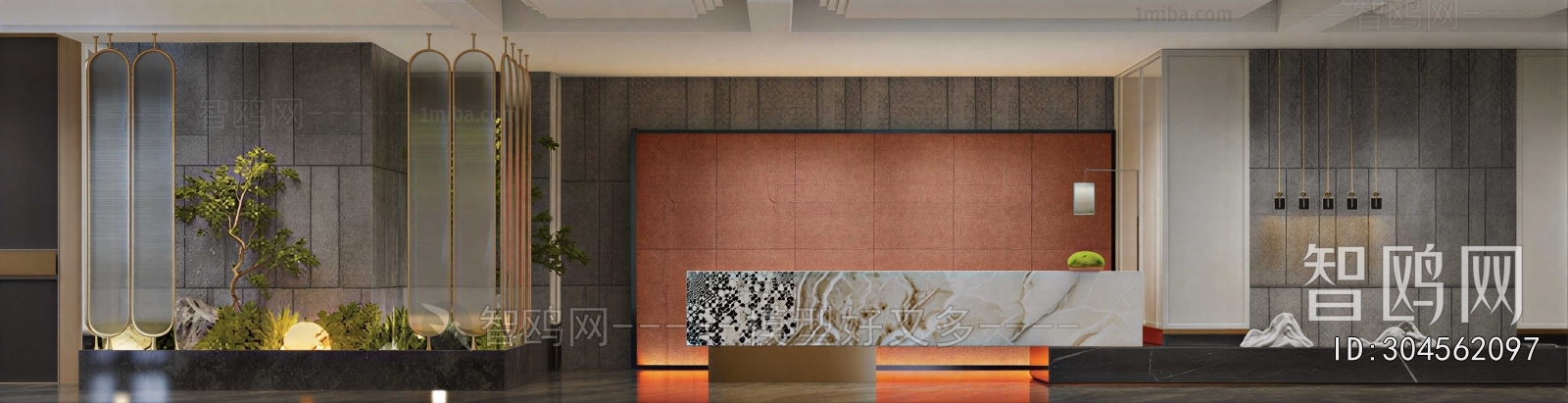 New Chinese Style Lobby Hall