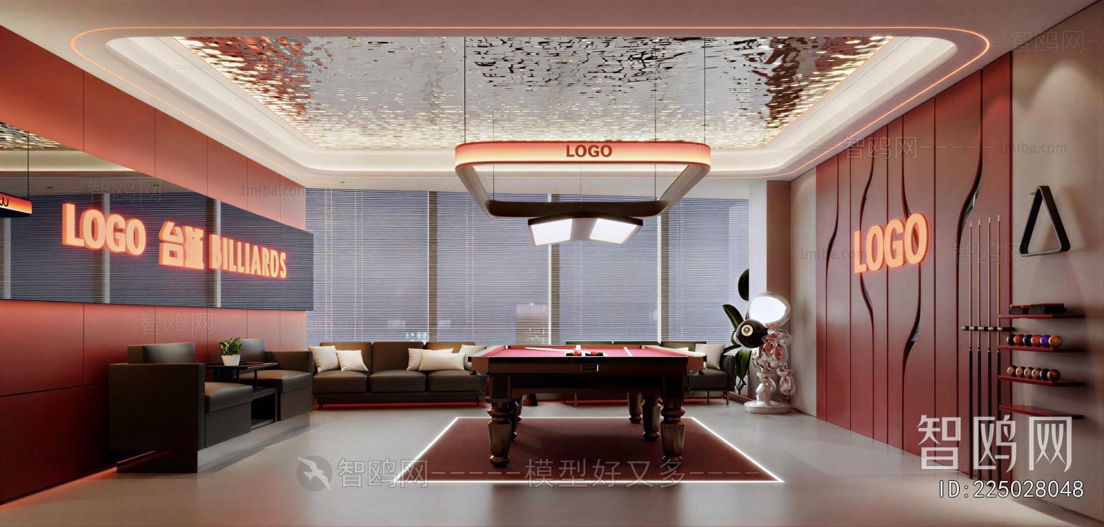 Modern Billiard Room