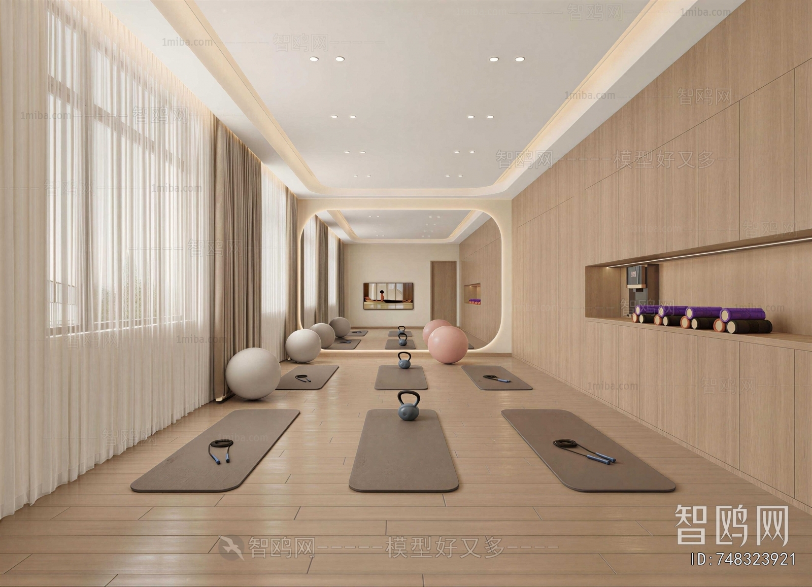 Modern Yoga Room