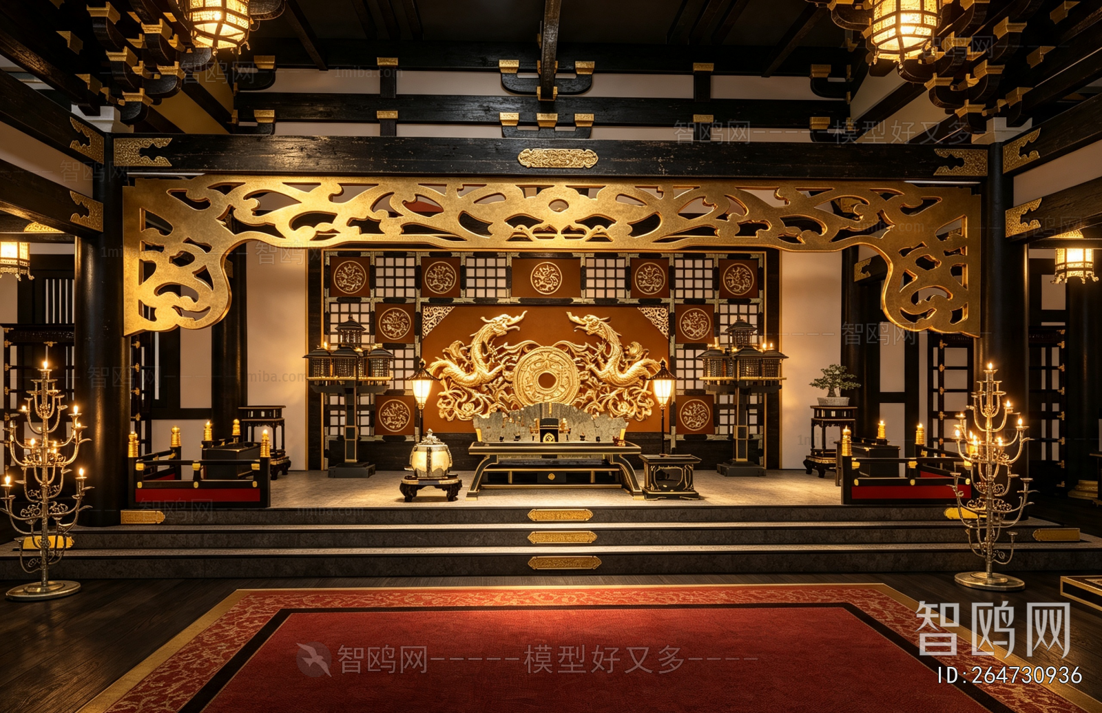 Chinese Style Ancient Architectural Buildings