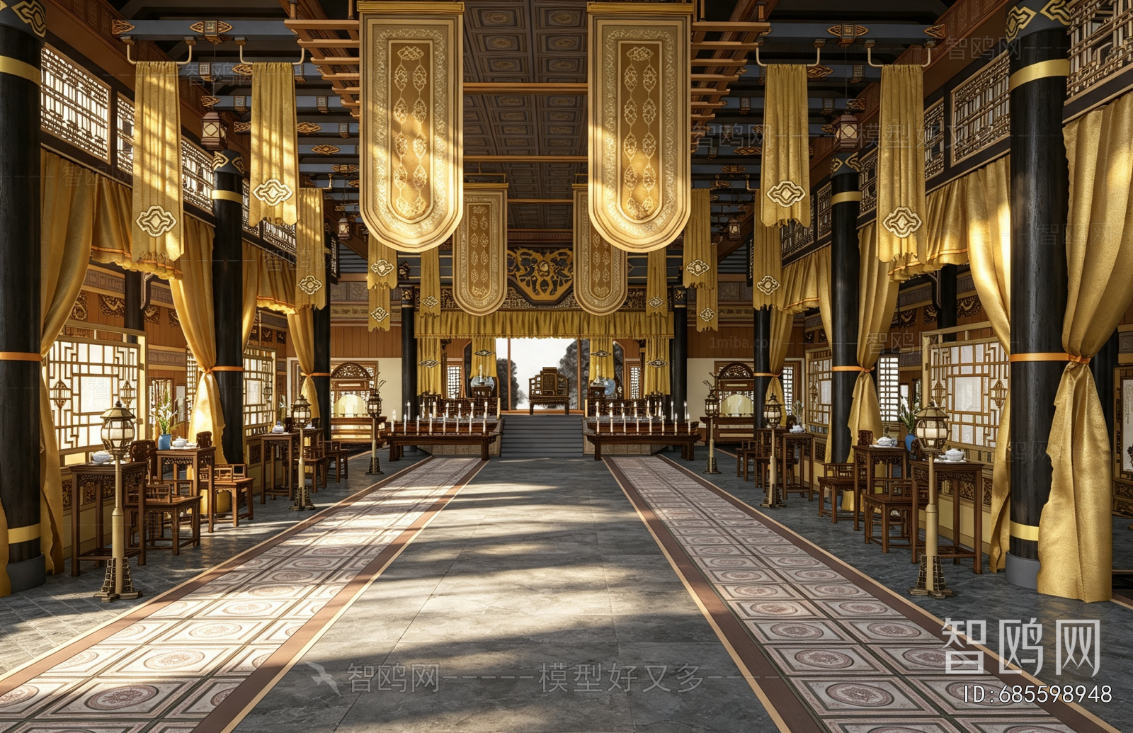 Chinese Style Ancient Architectural Buildings