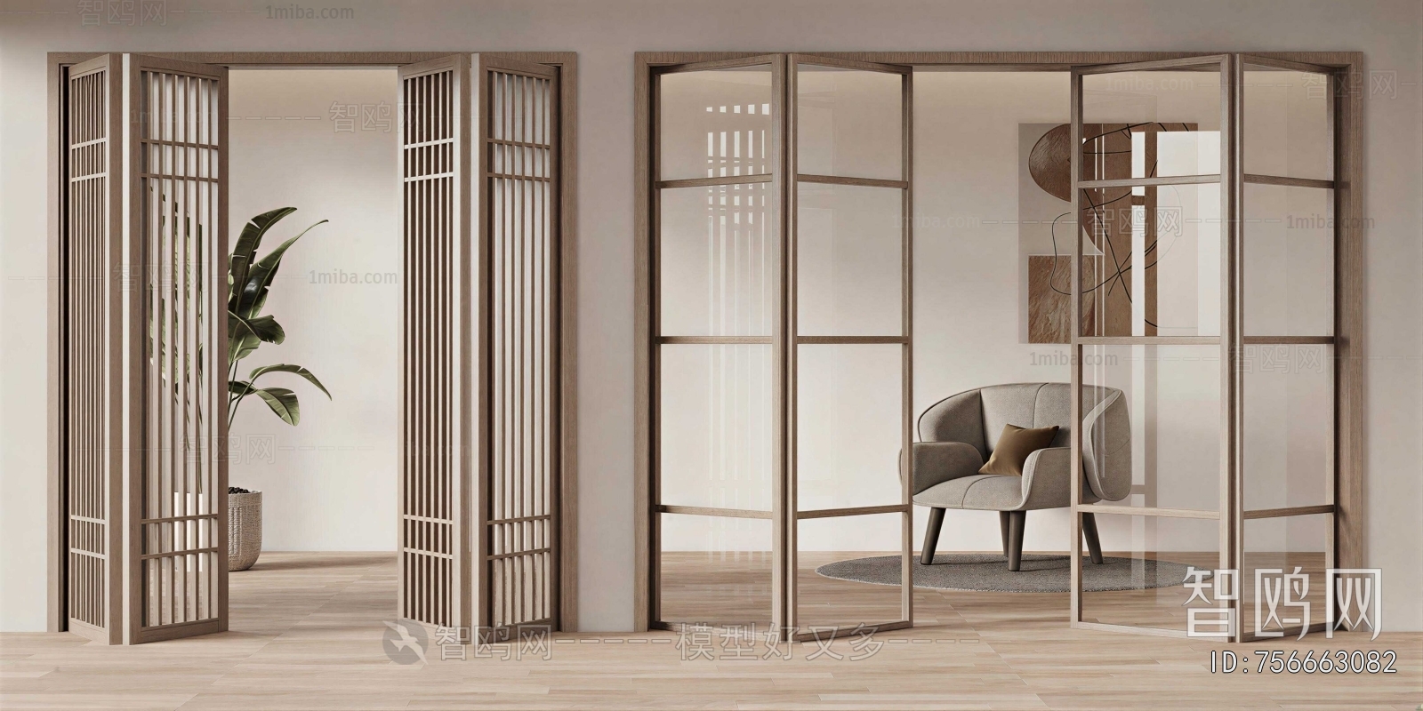 Wabi-sabi Style Door