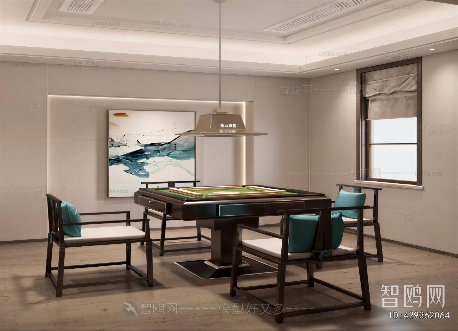 New Chinese Style Chess And Card Room