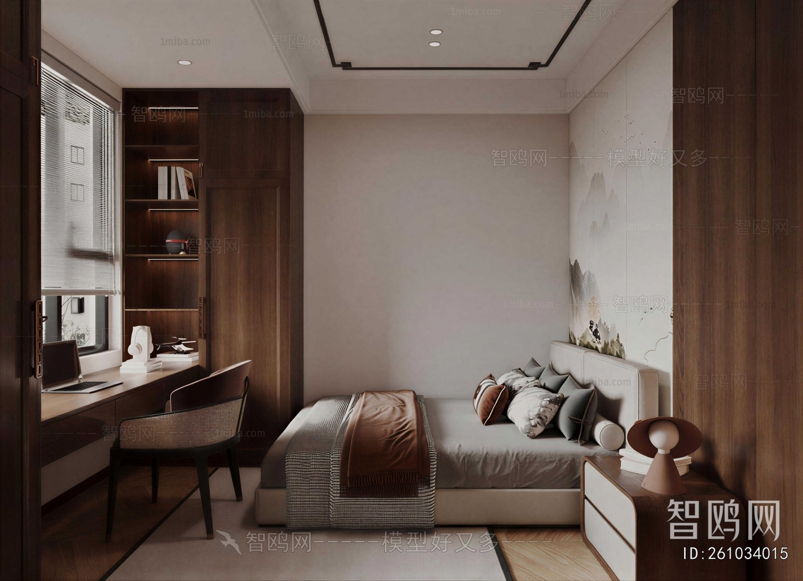 New Chinese Style Bedroom