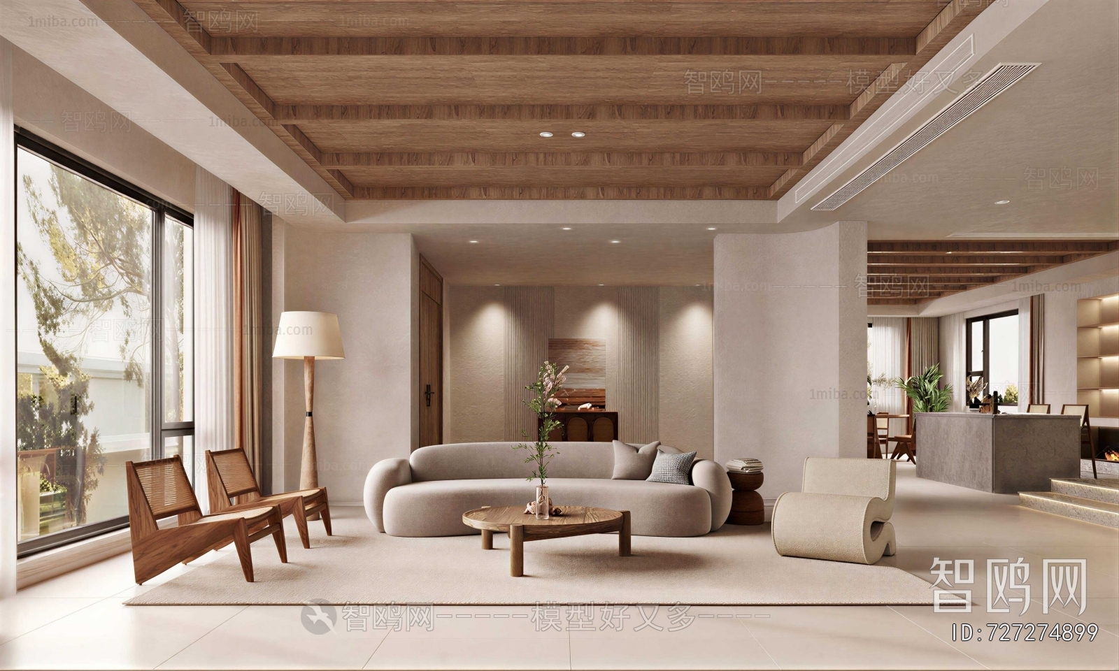 Wabi-sabi Style A Living Room