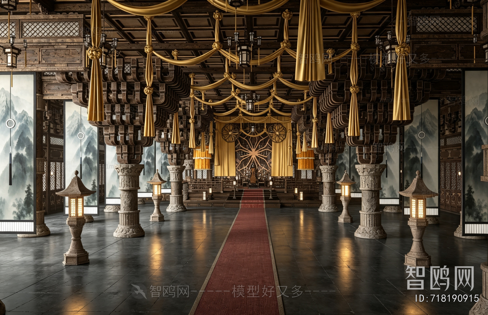 Chinese Style Ancient Architectural Buildings