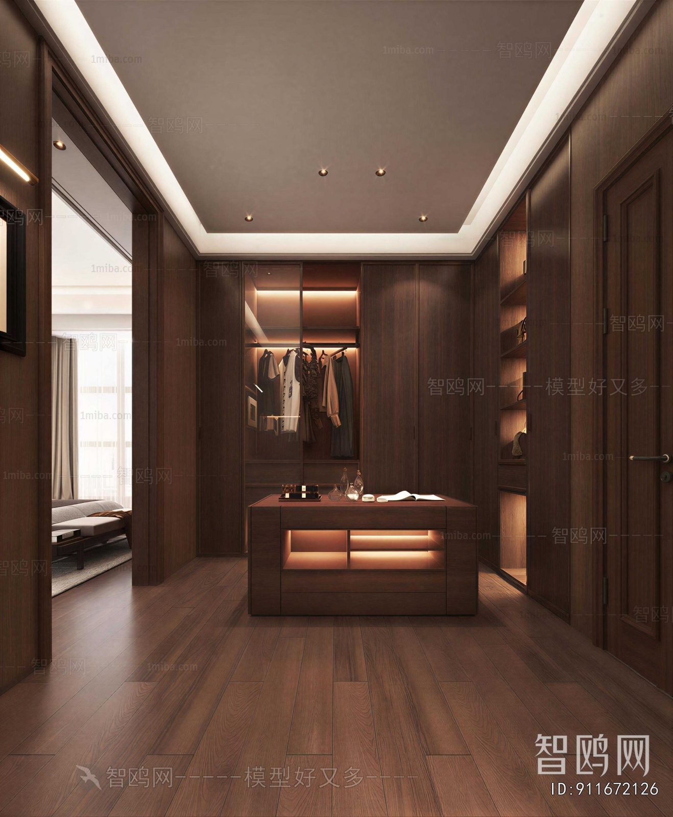 Modern Clothes Storage Area