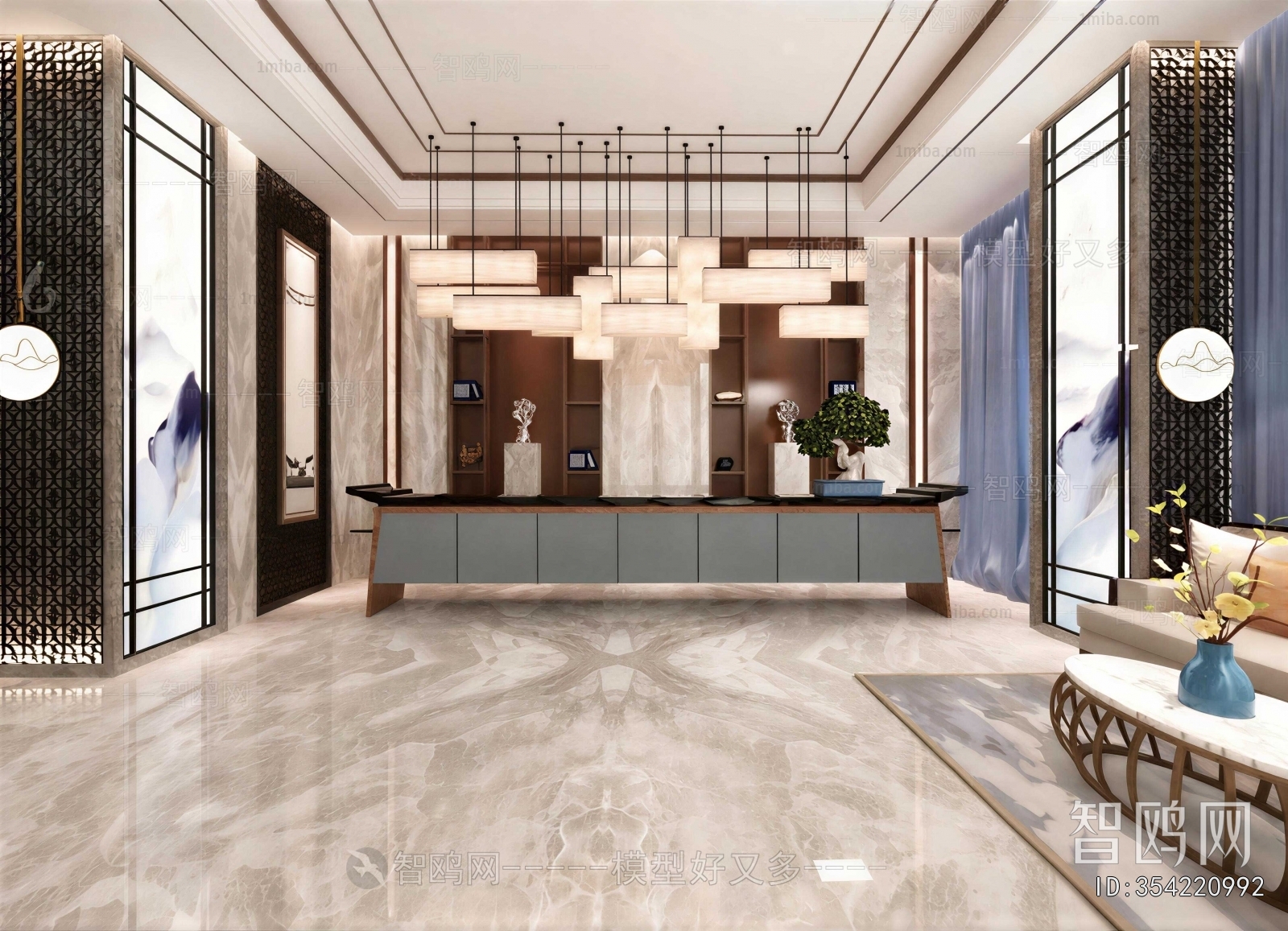 New Chinese Style Lobby Hall