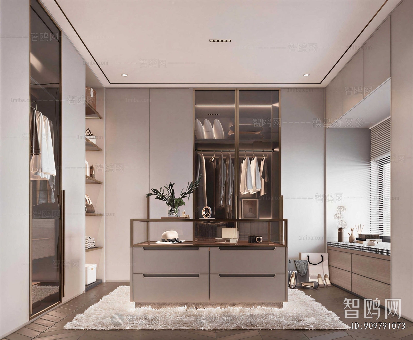 Modern Clothes Storage Area