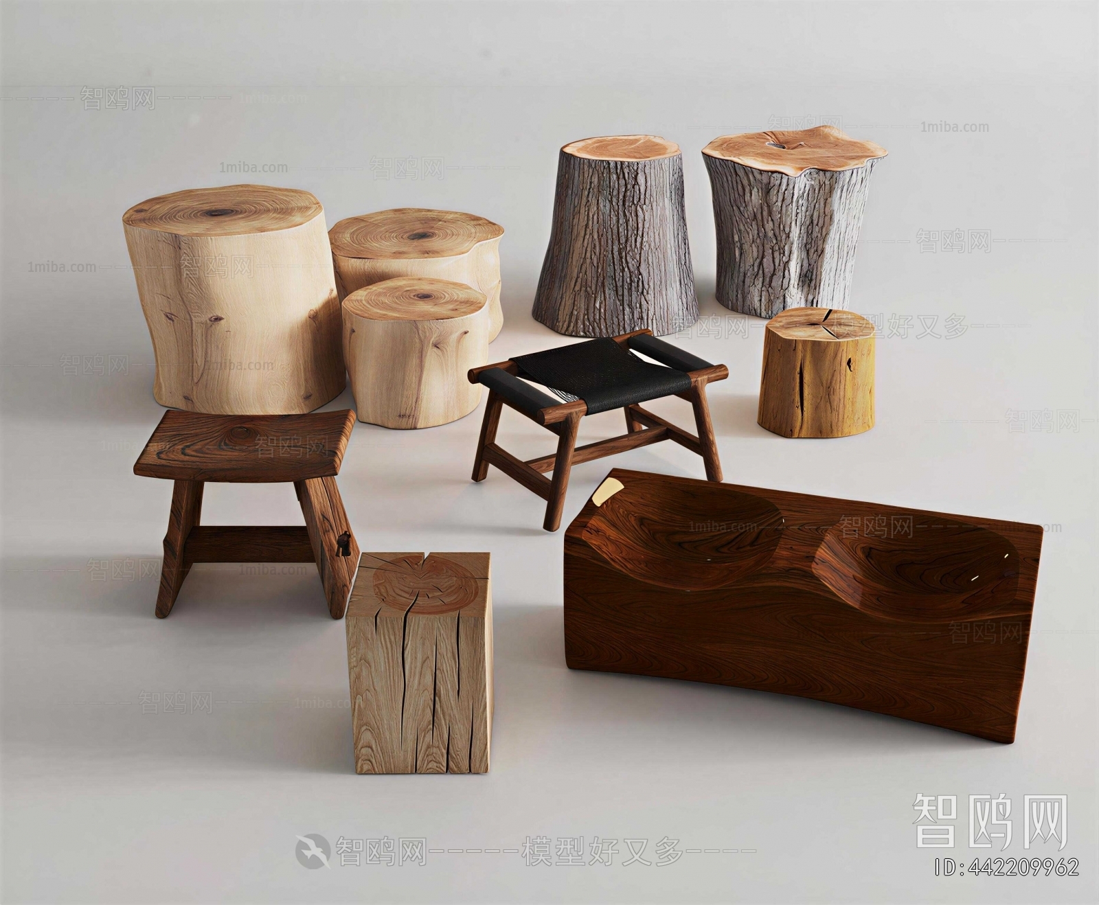 Wabi-sabi Style Stool