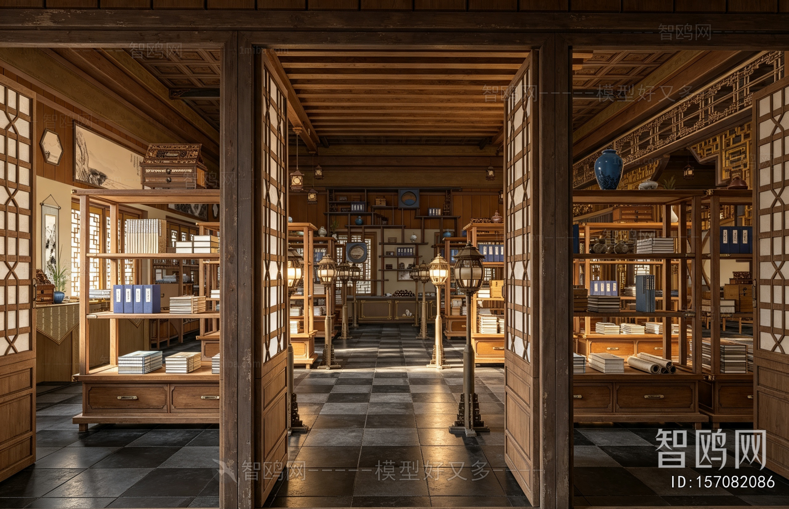 Chinese Style Ancient Architectural Buildings