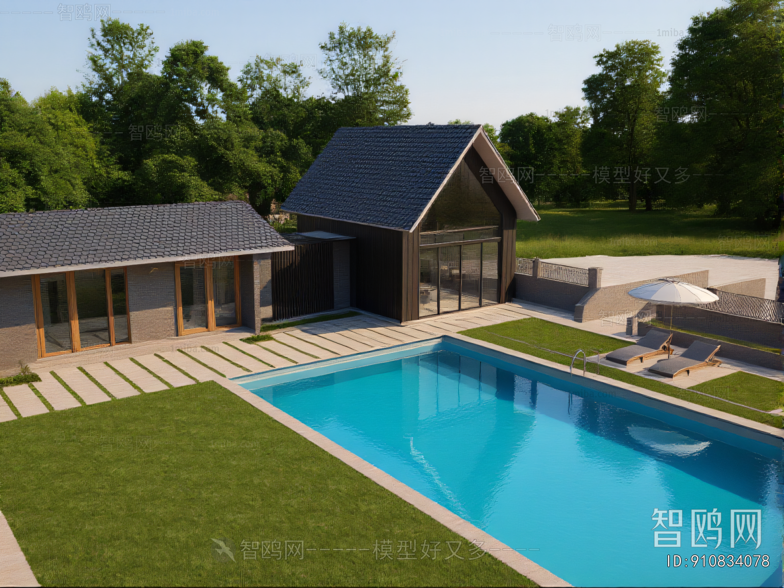 Modern Courtyard/landscape