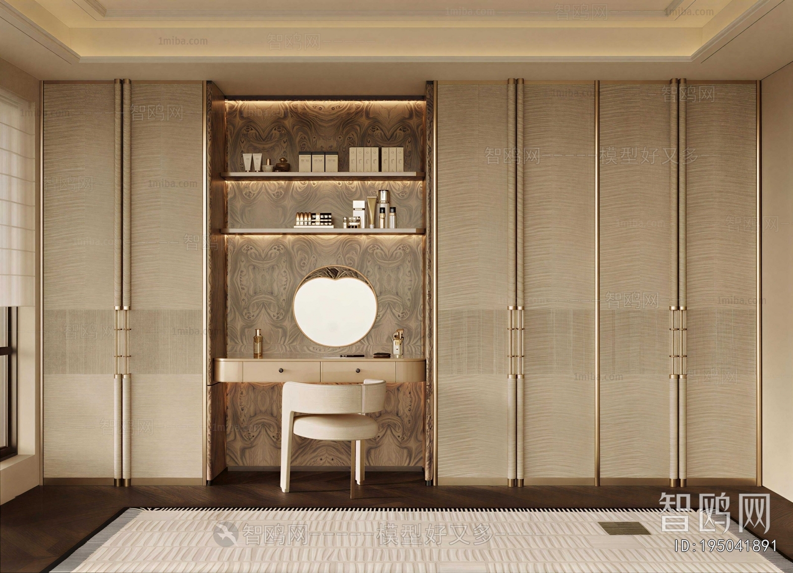 New Chinese Style Clothes Storage Area