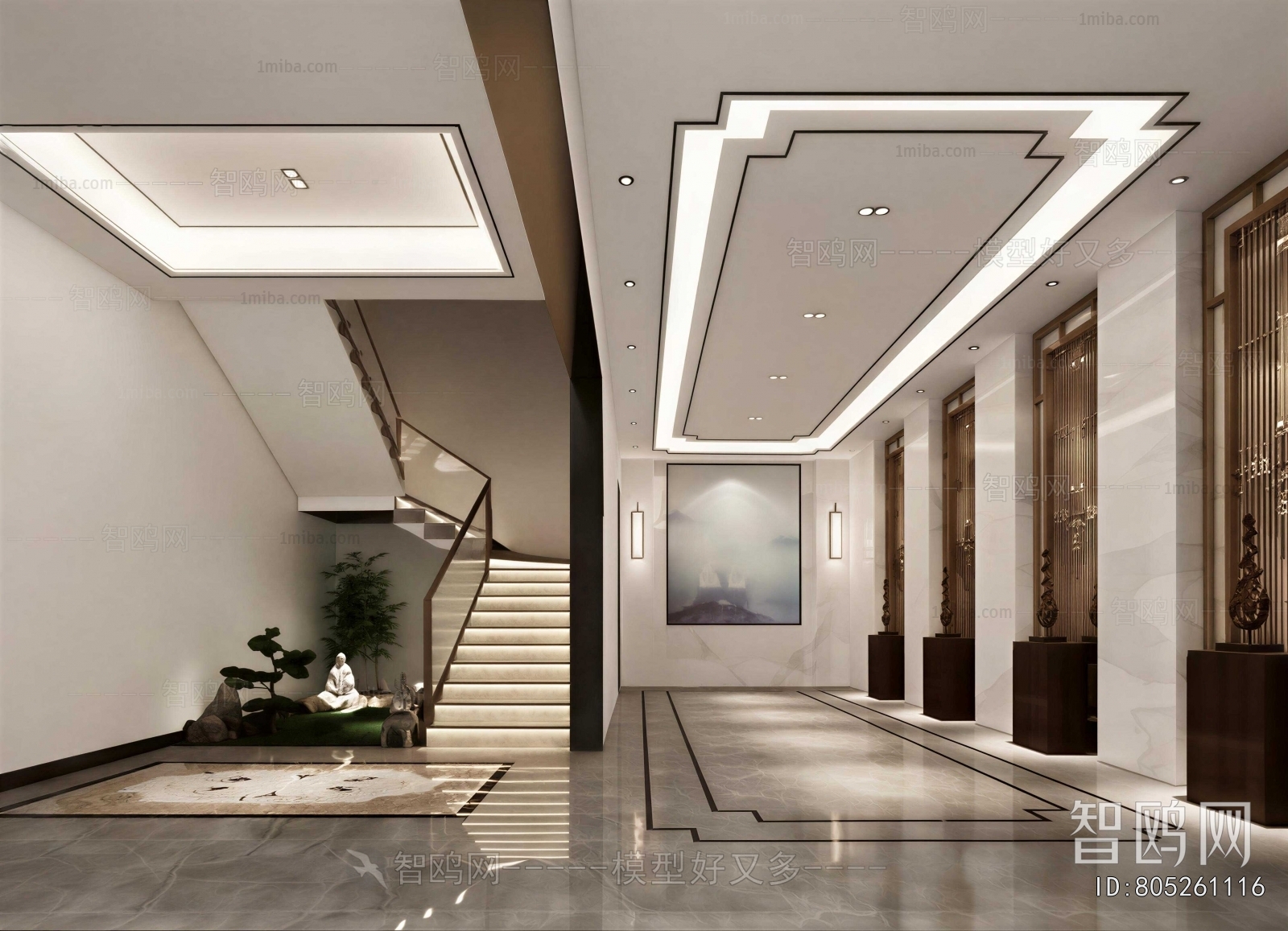 New Chinese Style Hallway