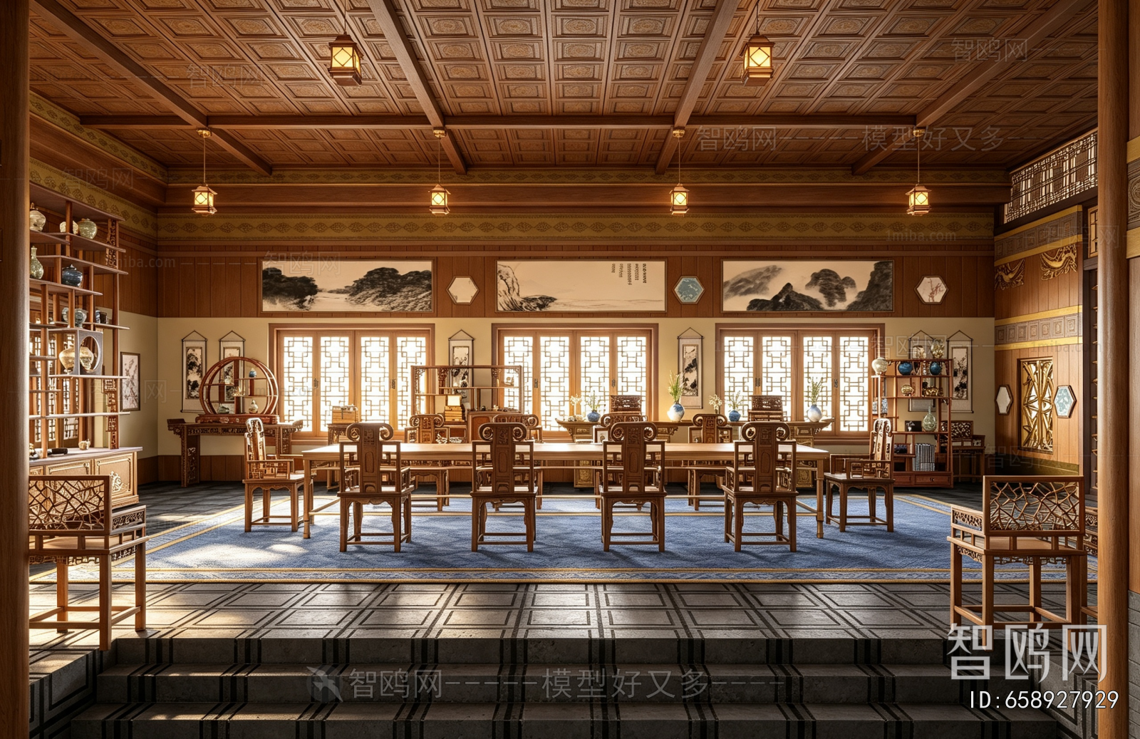 Chinese Style Ancient Architectural Buildings