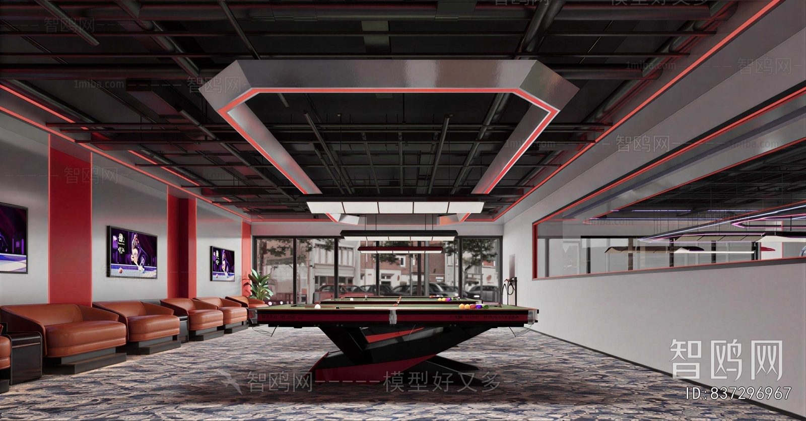 Modern Billiard Room