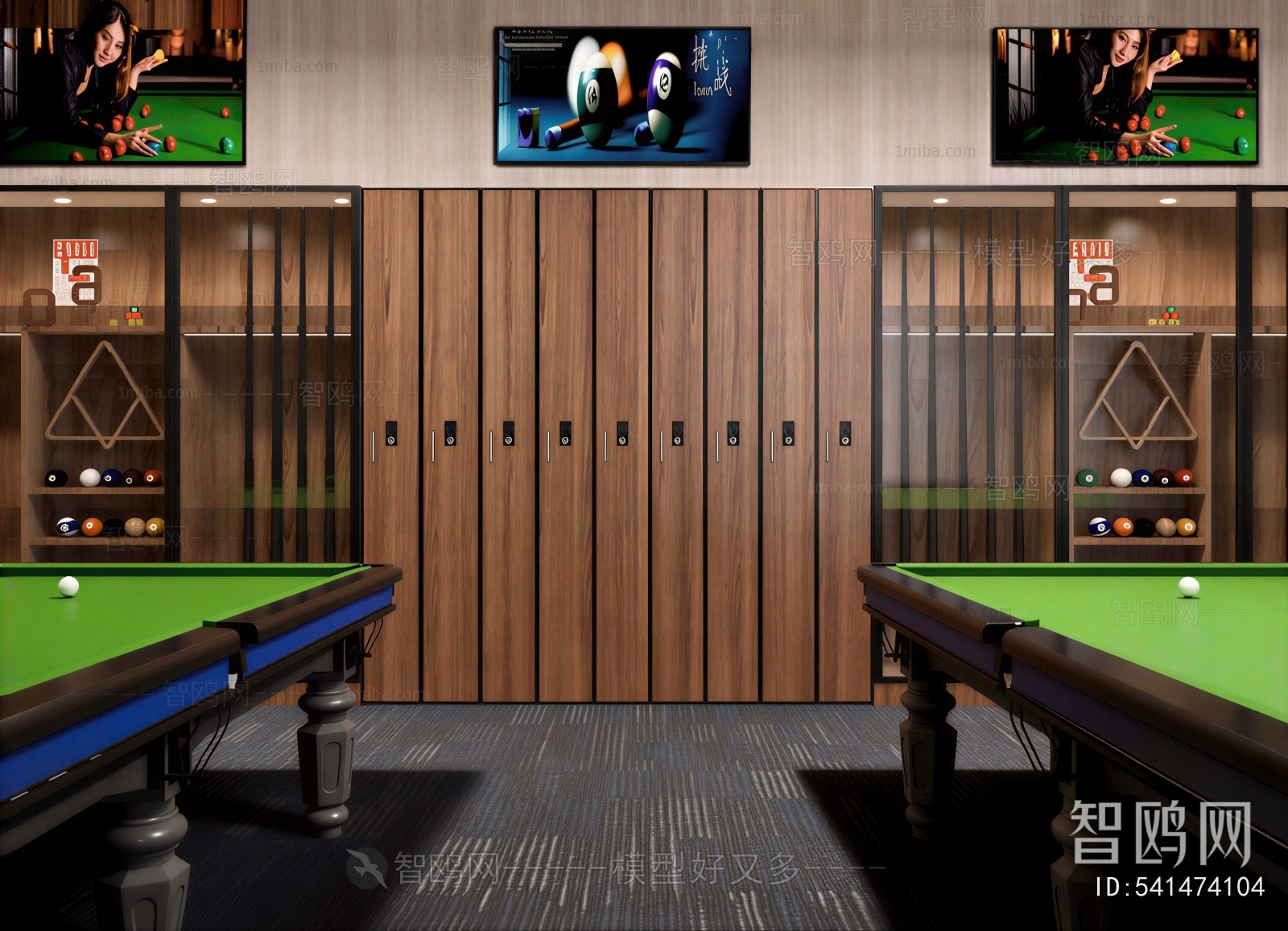 Modern Billiard Room