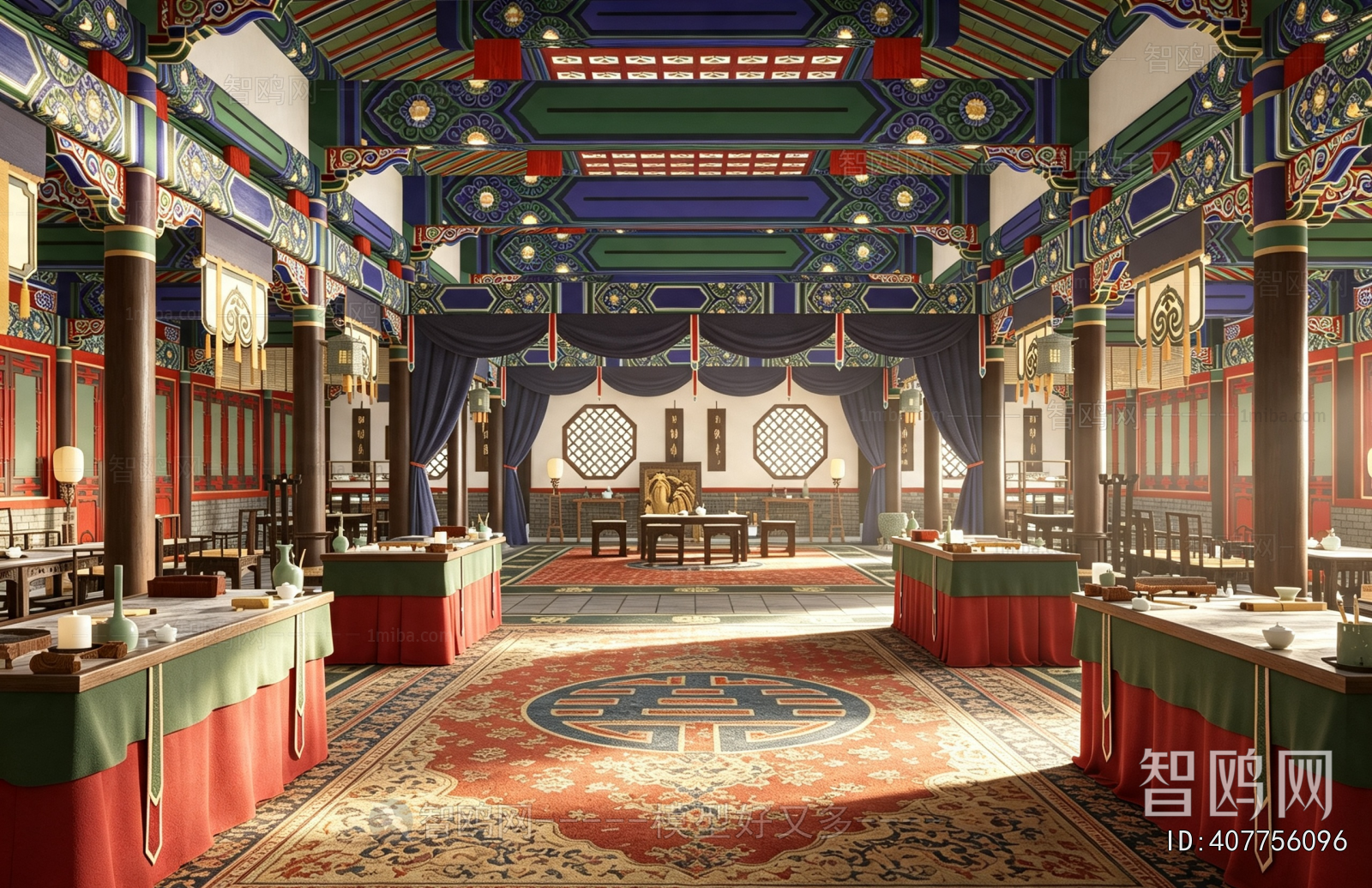 Chinese Style Ancient Architectural Buildings