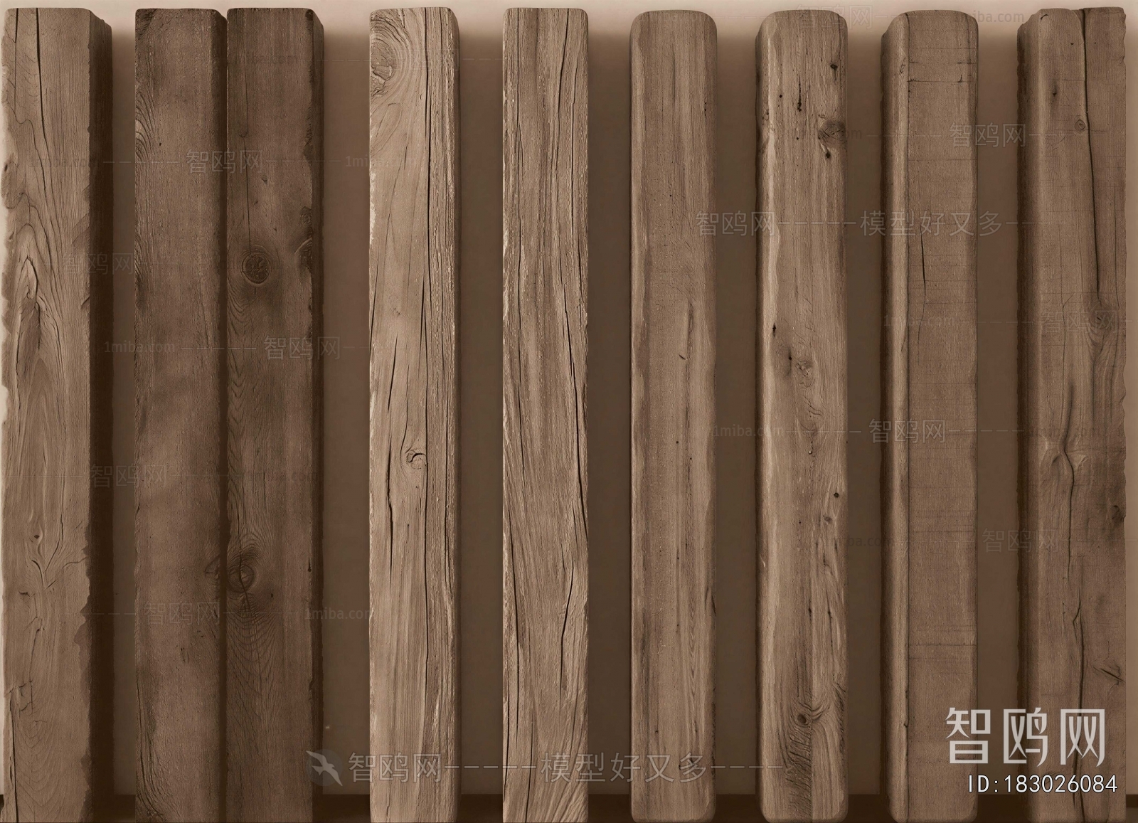 Wabi-sabi Style Column