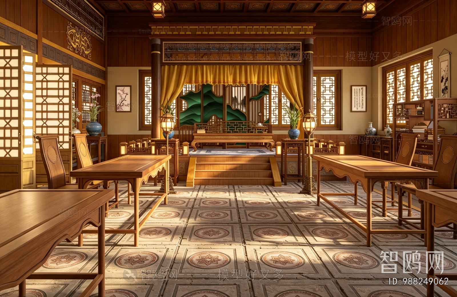 Chinese Style Ancient Architectural Buildings
