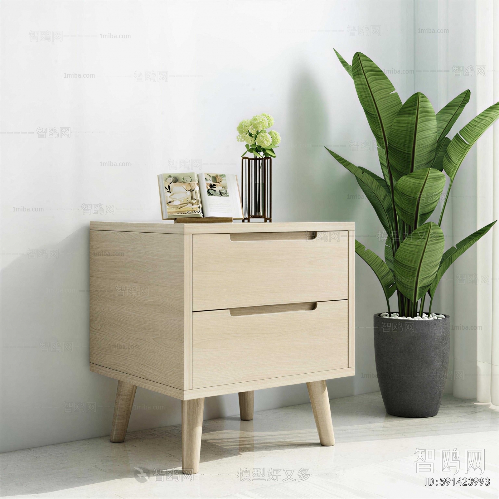 Modern Bedside Cupboard