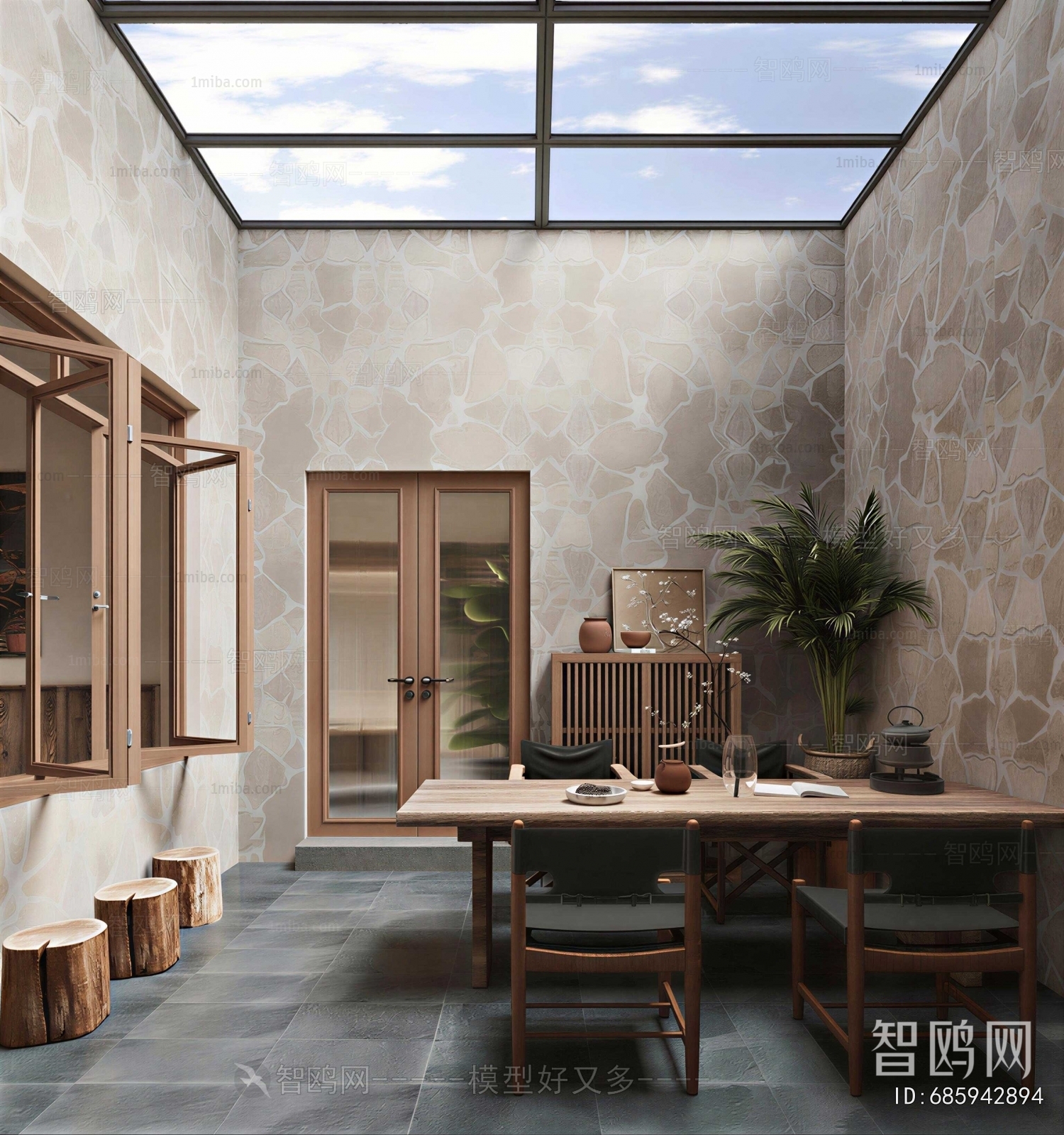Wabi-sabi Style Tea House