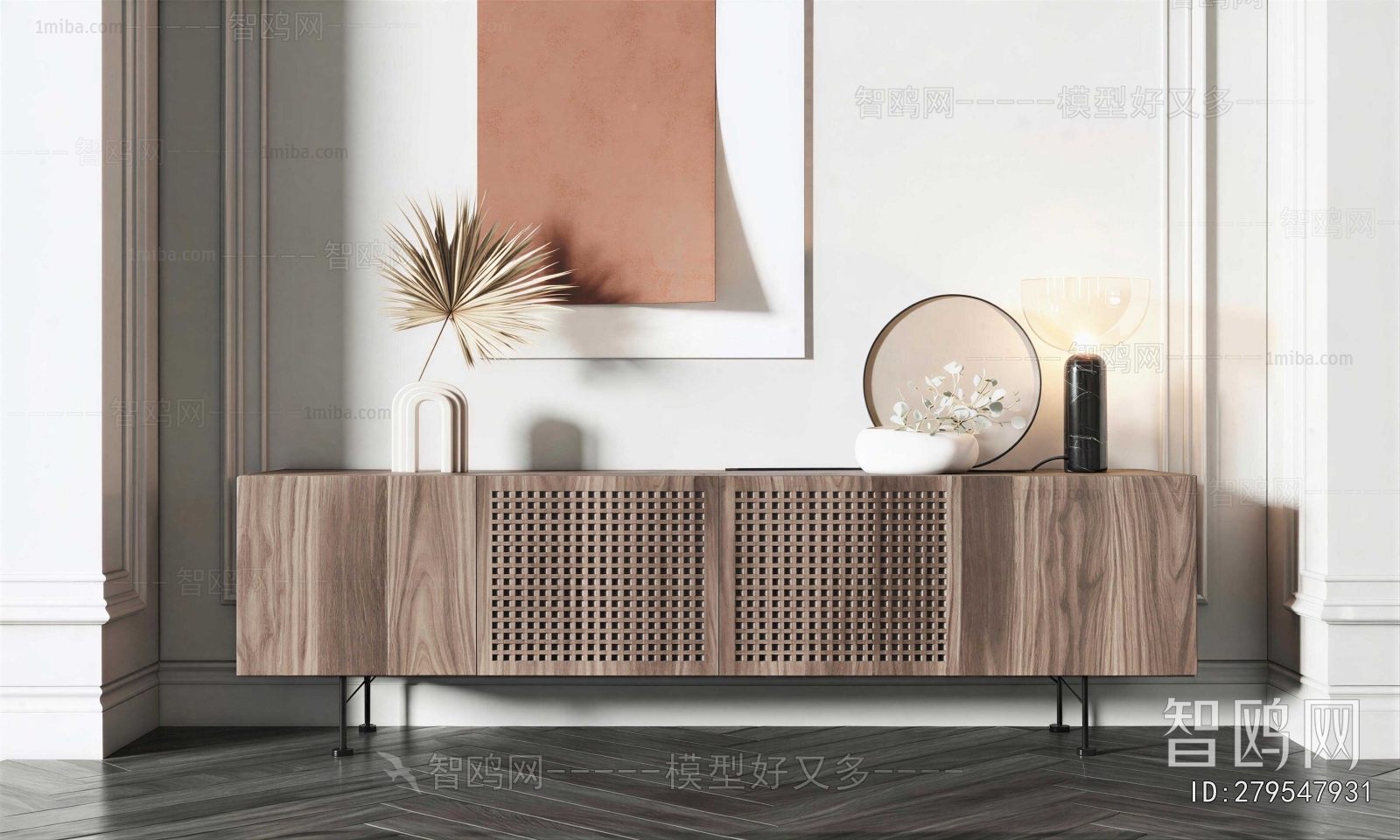 Wabi-sabi Style TV Cabinet